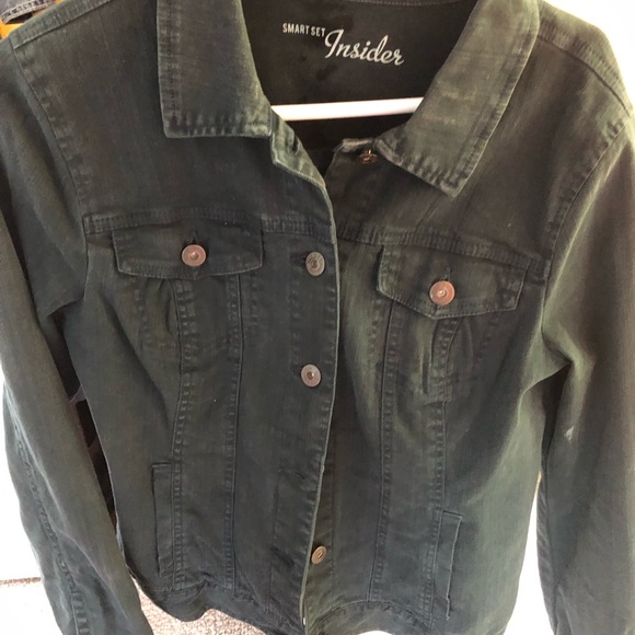 Forest Green Cotton Jacket - Picture 10 of 11